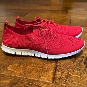 Cole Haan Red Knit Sneakers